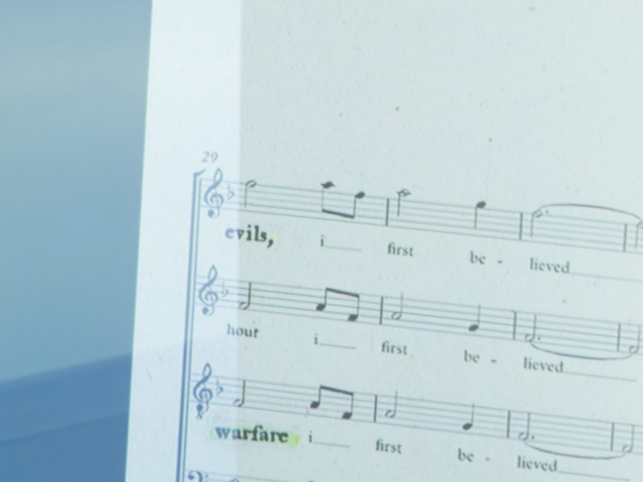 A music sheet
